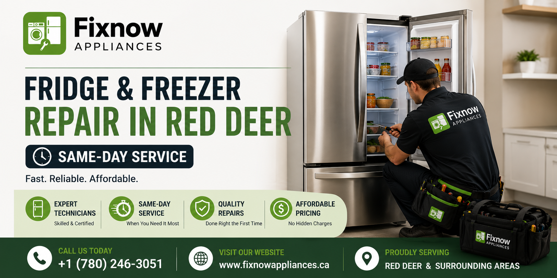 Fridge & Freezer Repair in Red Deer | Same-Day Service